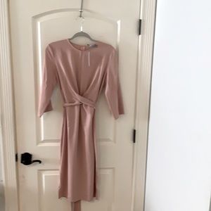 ASOS nude tie around dress